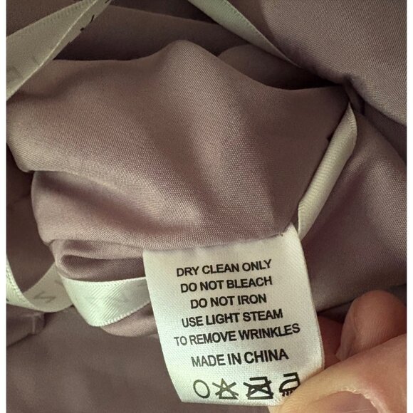 Azazie NWT Kora Chiffon Bridesmaid Formal Gown in Purple Dusk Size 12 - Picture 15 of 16